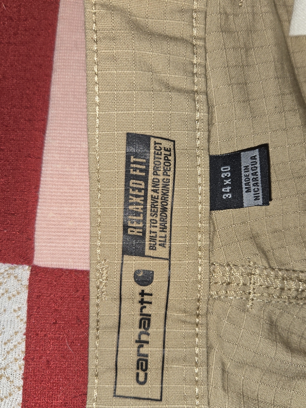 Carhartt Khaki Relaxed Fit Cargo Pants - Picture 2 of 6